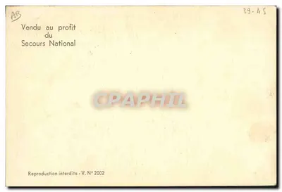 Philippe Pétain — Declaração de 1940 — V.2002 — Verso