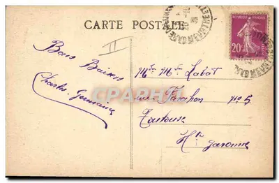 Lunéville - O Mariscal Pétain e o Geral Weygand no Cemitério de Frescaty — Verso