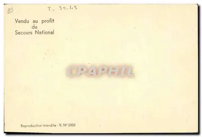 Mariscal Philippe Pétain — Declaración de junio de 1940 — Reverso