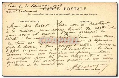 Soldat et femme en Alsace — éditeur anonyme, n° de série non visible — Verso