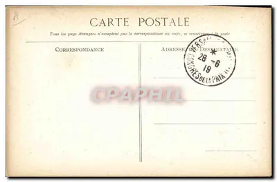 Remise de la Croix de la Légion d'Honneur au drapeau des Tirailleurs Sénégalais — Revue des Troupes, Longchamps 1913 — Lecoq, Mathorel et Bernard — Verso