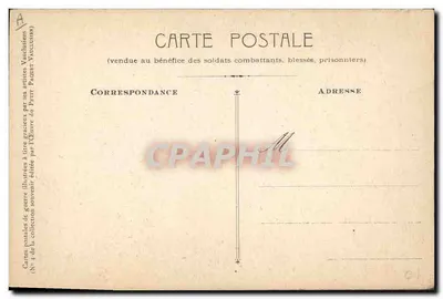Nossos Alunos junto aos Feridos — J. Flour — Carta postal da coleção Vaucanson — Verso