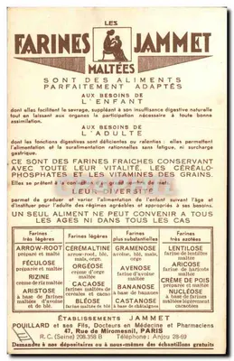 Stare Provincje Francji — Dauphiné — Wydane przez Farines Jammet — Rewers