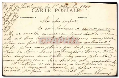 Stara pocztówka Folklore Otoczenie Parthenay Czapka z Vautebis Reffannes Menigoutte zwana La Malvina — Rewers