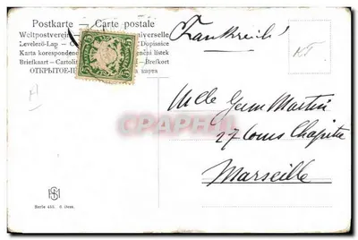 Löwe mit Kind — München — Verlag Trigler, Nr. 435 — Rückseite