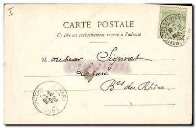 Monte-Carlo — Salle du Trente-Quarante — Edição Giletta, n° 706 — Verso