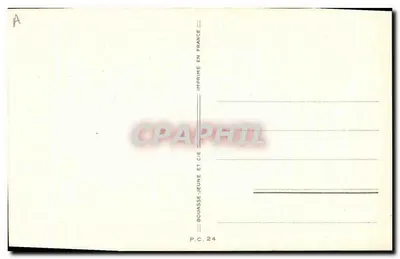 Dwa dzieci i anioł przed dzwonem kościoła — ilustracja — Bouasse-Jeune i Cie, P.C. 24 — Rewers