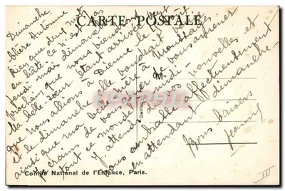 Bebê suspenso em uma balança — 'Qui bien se pèse... bien se porte !' — Pentrice Mallet — Verso