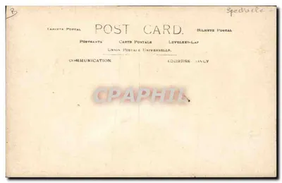 Frantz Troupe — grupo de pessoas em traje de palco — editor C. Lefebvre — Verso
