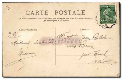Um Cornemuseiro Berrichon — Coleção E.L., n°285 — Verso