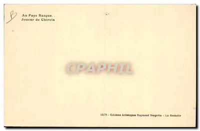 Gracz w chirola — W Kraju Baszków — Wydawnictwo Artystyczne Raymond Bergevin — Rewers