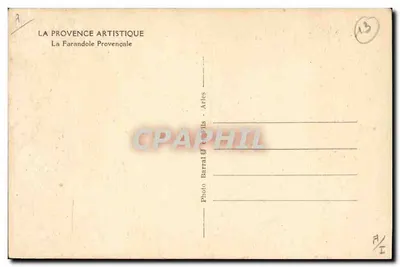 Tradycyjna taniec — La Farandole — Fot. Barral d'Arles — Rewers