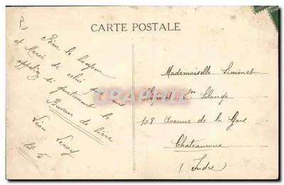 Os Mestres Toqueadores diante da Estátua de George SAND — L. Montu, editor, La Châtre — Verso