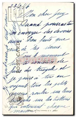 Bilhete postal antigo Zebra Lincoln Park Chicago — Verso