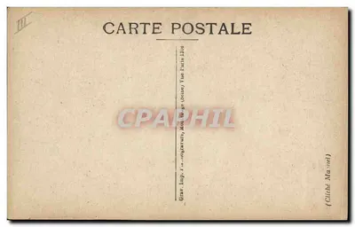 Maréchal Pétain — militair portret — gravatuur van de firma Ma nel, Parijs — Achterkant