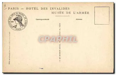 Mariscal Pétain — Museo de la Armada — Editor: Société des Amis du Musée de l'Armée — Reverso
