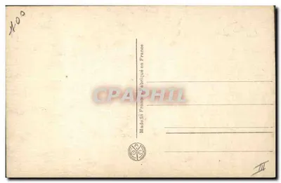 Geral Philippe Pétain — retrato militar — editor desconhecido, n° de série 400 — Verso