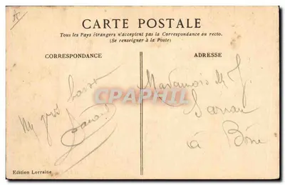 10 de Novembro — Armistício de 1918 — Edição Lorraine n°6 — Verso