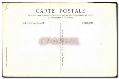 Soldado apontando — Programa da República — Soc. Franç. Édit. Paris — Verso
