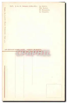 स्रोत — जे. ए. डी. इंग्रेस (1780-1867) — लेस एडिशन्स नोमिस, पेरिस — पीछे