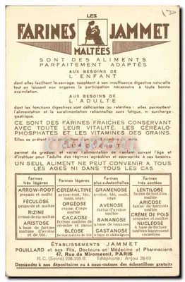 As Velhas Províncias da França — L'Aunis — Editado pelas Farinas Jammet — Verso