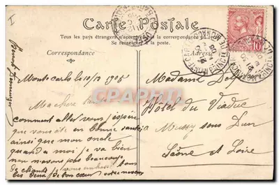 Casino de Monte-Carlo — La Salle Tourzet — ND Phot, n° 547 — Rewers