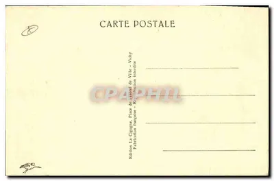 Vichy — Baccaratzaal van het Casino — Editie La Cigogne — Achterkant