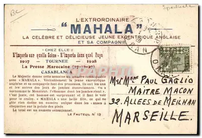 Zdumiewająca Mahala — Tournée 1927-1928 — Wydawca nieznany — Rewers