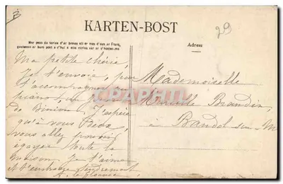Muzyk bretoński — kolekcja Vézian, Quimper — n° 14401 — Rewers