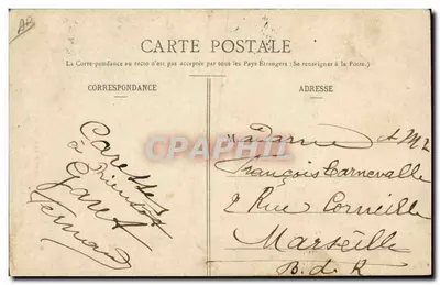Gracze biniou w Bretanii — seria 556 — wydawca Saint-Louis — Rewers
