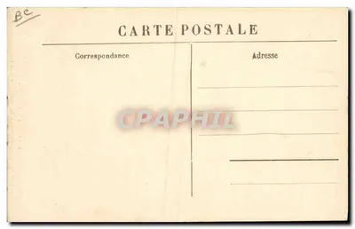 Landbouw-muzikant — De Cabrettaire die de Bourrée speelt — M.B., Le Puy — Achterkant