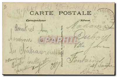 AU PAYS DU BERRY — Le Vielleux — G. G. Châteauroux — Rewers