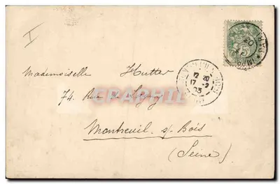 Rinoceronte na floresta tropical — Paris, 14/6/1903 — Bonne Santé, Y. Glaisher — Verso