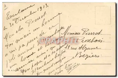Nijlpaard — Januari — H. & L. N° 1280 — Achterkant