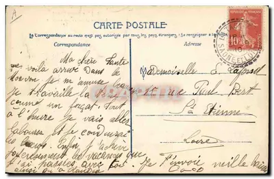 Bergères cuidando de seus carneiros — Le Morvan illustré, n° 107 — J. Cugu Guéant — Verso