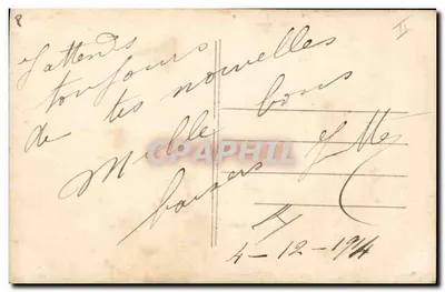 Geral Joffre — retrato militar — Foto H. Manuel — Verso