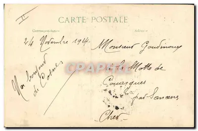 Geral Joffre — O conflito europeu em 1914 — E. Le Deley, impressor, Paris — Verso