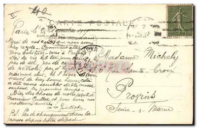 Parijs — Feest van de Overwinning — 14 juli 1919 — Voor het Parade — F.F. Parijs — Achterkant