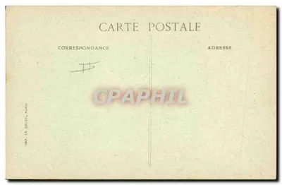 As Festas da Vitória em Paris — 14 de julho de 1919 — Entrega de uma Guirlanda ao Mariscal Foch — Editor B.D. (B.D. Paris) — Verso