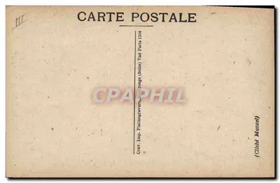 Maréchal Foch — retrato em uniforme — Grav. Imp. Platiogravure, Neuilly-sur-Seine (Seine) Visé Paris 1308 — Verso