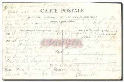 Soldats en action — scène de bataille avec une femme au premier plan — éditeur Alpha Lalauze, n° 1915 — Rückseite