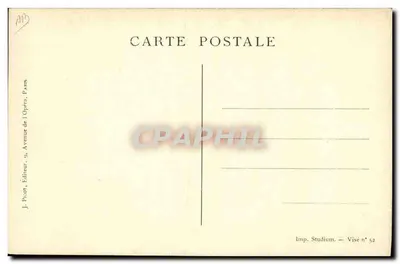 Soldado sérvio — ilustração patriótica — editor J. Phuor, Paris — Verso