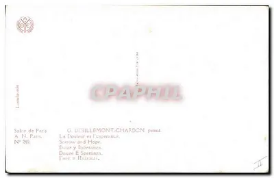 Ból i nadzieja — G. Debillemont-Chardon, N° 269 — Rewers