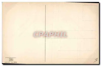 Zimowy krajobraz z domem z cegły z kamieniem — Photochromie, seria 91, nr 2083 — Rewers