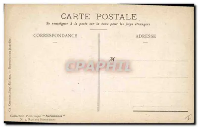 Widok katedry w Rouen — Kolekcja 'Normannia' — Cr. Charlat, Wydawca — Rewers