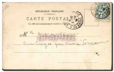 Mulher de Poitou — Le Poitou — Editor depositado — Verso