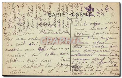 Donna a cavallo — Tipo Chatelailonnaise — R. Bergevin, edit. 66, rue des Merciers, La Rochelle — Verso