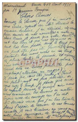 O Café do Domingo — No País Marchois — Coleção G. G. Châteaunroux, n°30 — Verso