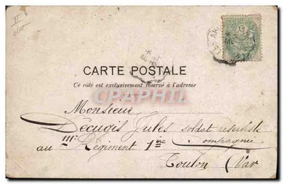 Soldats en conversation — scène militaire — éditeur 'Coupé' n°59 — Verso