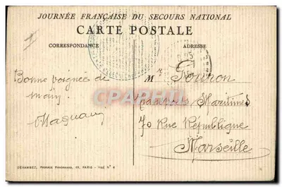 Cena de guerra — execução de um homem enforcado — A. Willette 1915 — Verso